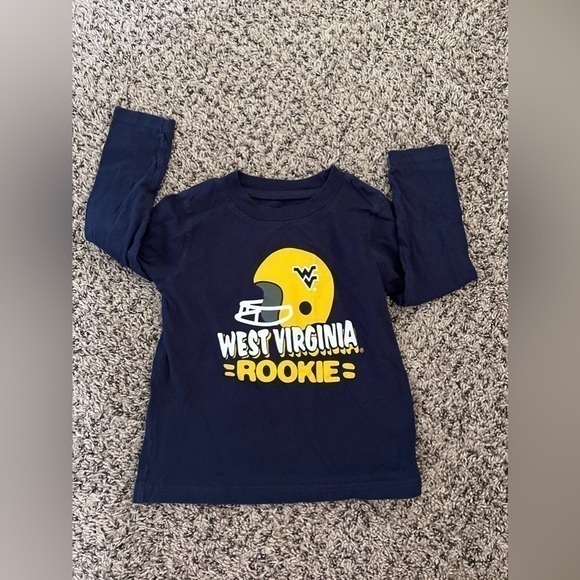 Team Athletic West Virginia Rookie Navy Blue Long sleeve shirt size 4T - Picture 1 of 4